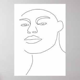 Male Face Poster