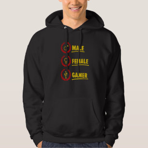 Male Female Gamer Video Gamer Gaming Pc Console Ge Hoodie