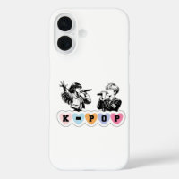 Male Female Idols Singing KPop Hearts Music Design