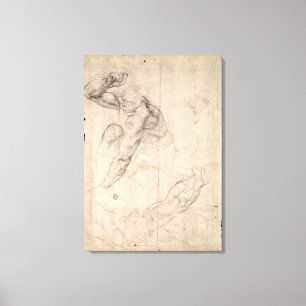 Male figure study canvas print