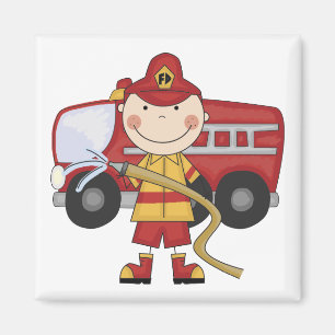 Male Firefighter T-shirts and Gifts Magnet