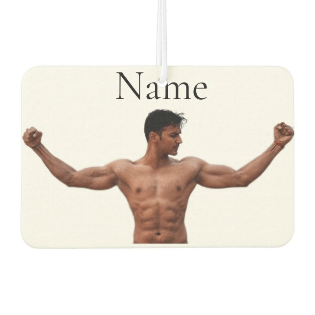 Male Fitness Model Thunder_Cove Air Freshener (Front)