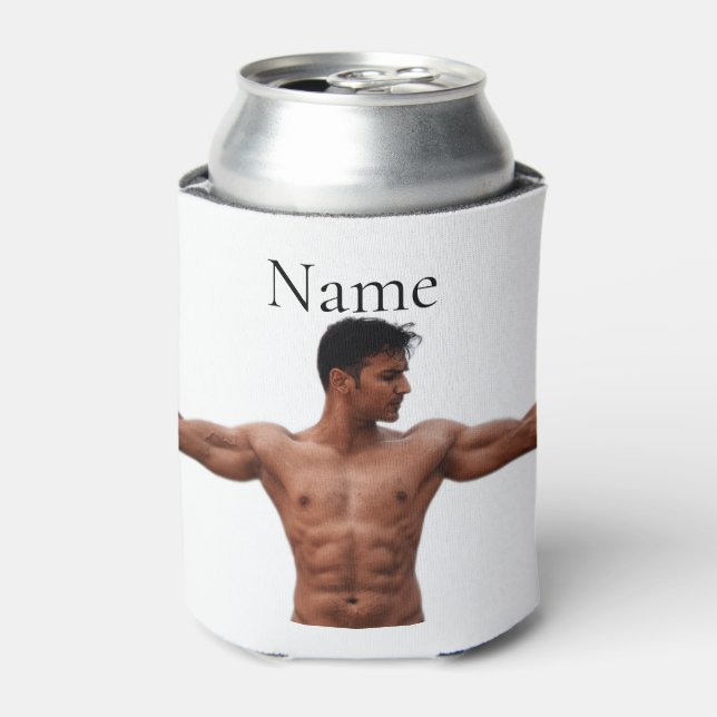 Male Fitness Model Thunder_Cove  Can Cooler (Can Front)