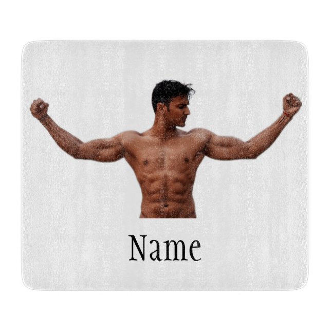 Male Fitness Model Thunder_Cove  Cutting Board (Front)