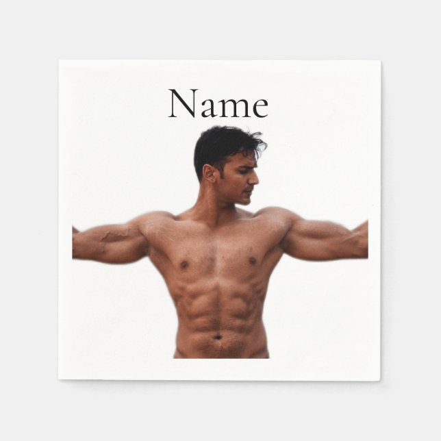 Male Fitness Model Thunder_Cove Napkin (Front)