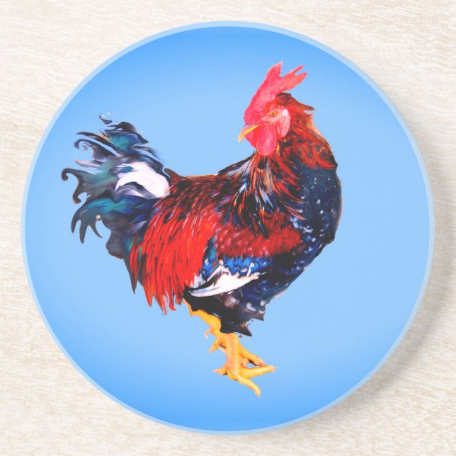 male gallinaceous bird coaster (Front)