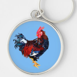 male gallinaceous ,rooster keychain