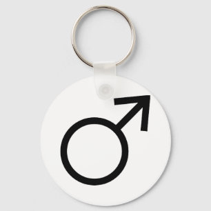 Male Gender Symbol Keychain