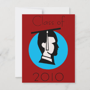 Male Graduate Dot Invitation