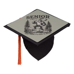 Male Graduation 2026 Grad Senior School Bigfoot Cap Topper