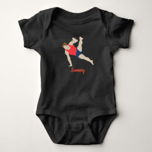 Male Gymnast Baby Bodysuit