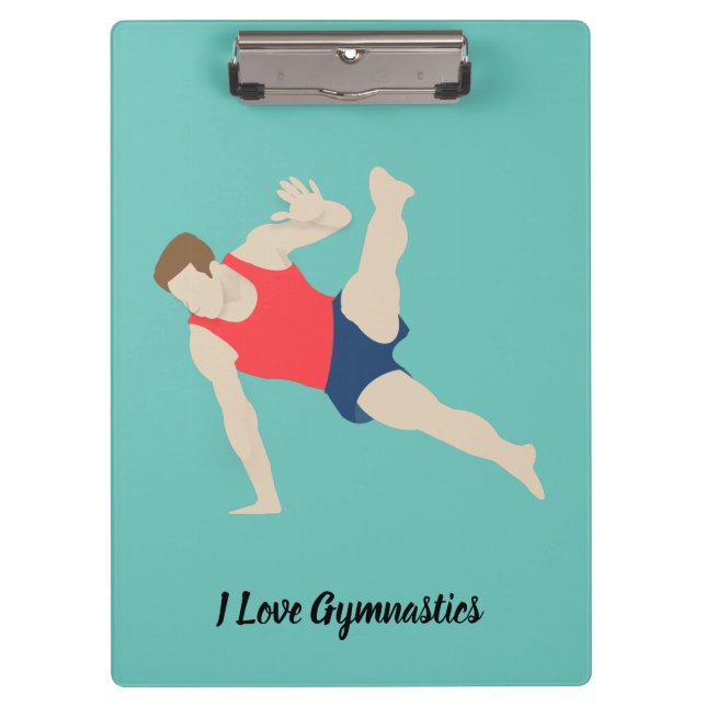 Male Gymnast Clipboard (Front)