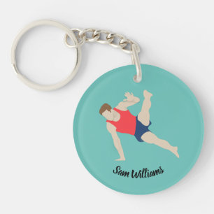 Male Gymnast Keychain