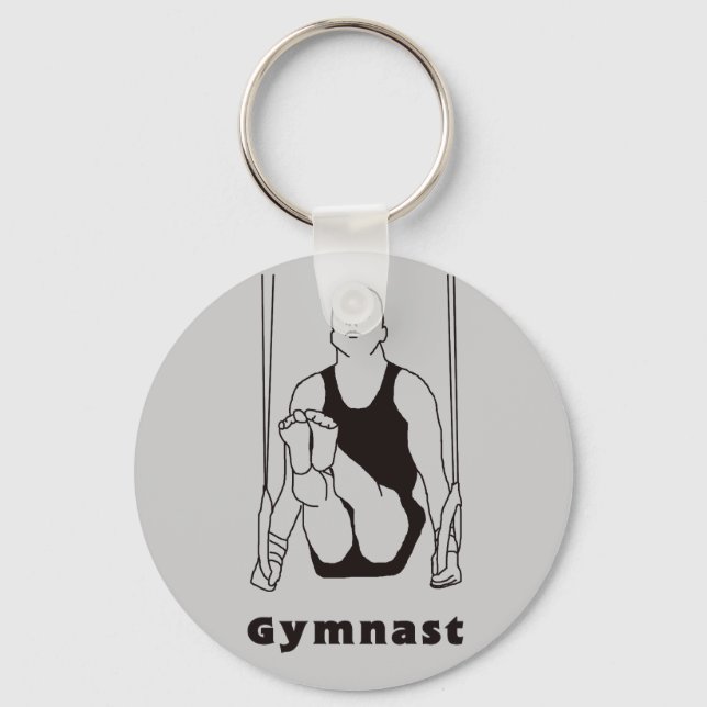 Male Gymnast Keychain (Front)