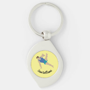Male Gymnast Keychain