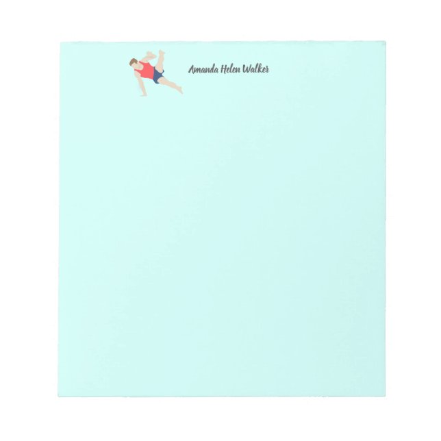 Male Gymnast Notepad (Front)
