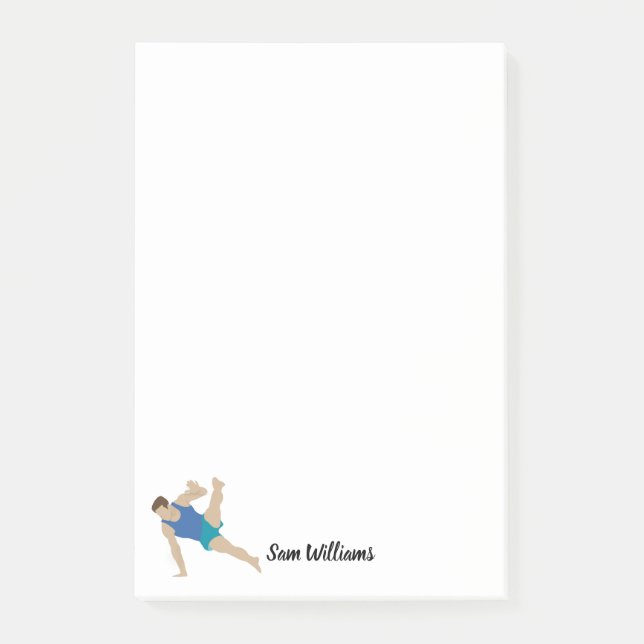 Male Gymnast Post-it Notes (Front)