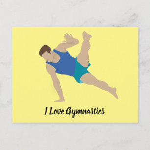 Male Gymnast Postcard