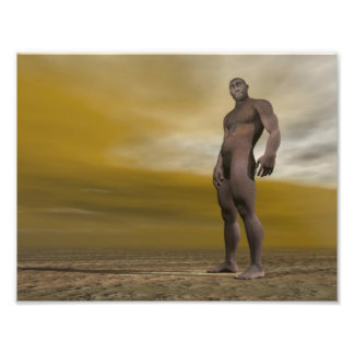 Male homo erectus - 3D render Photo Print