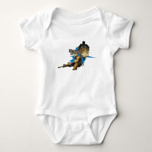 Male Hunter with Bowgun, Heavy Gunner with Ludroth Baby Bodysuit