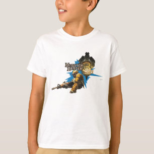 Male Hunter with Bowgun, Heavy Gunner with Ludroth T-Shirt
