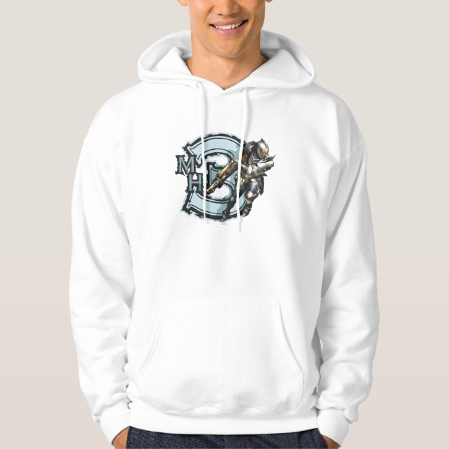 Male Hunter with Bowgun, Steel Armour 2 Hoodie (Front)
