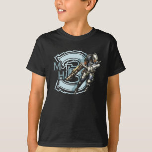Male Hunter with Bowgun, Steel Armour T-Shirt