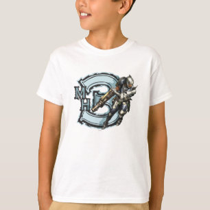 Male Hunter with Bowgun, Steel Armour T-Shirt