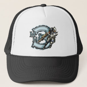 Male Hunter with Bowgun, Steel Armour Trucker Hat