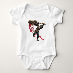 Male Hunter with great sword & hunter's armour Baby Bodysuit