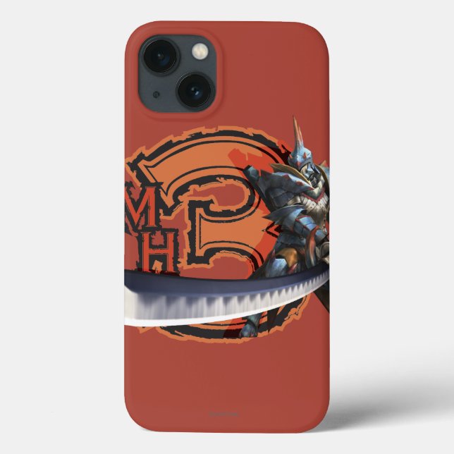 Male hunter with long sword & lagiacrus armor 4 Case-Mate iPhone case (Back)