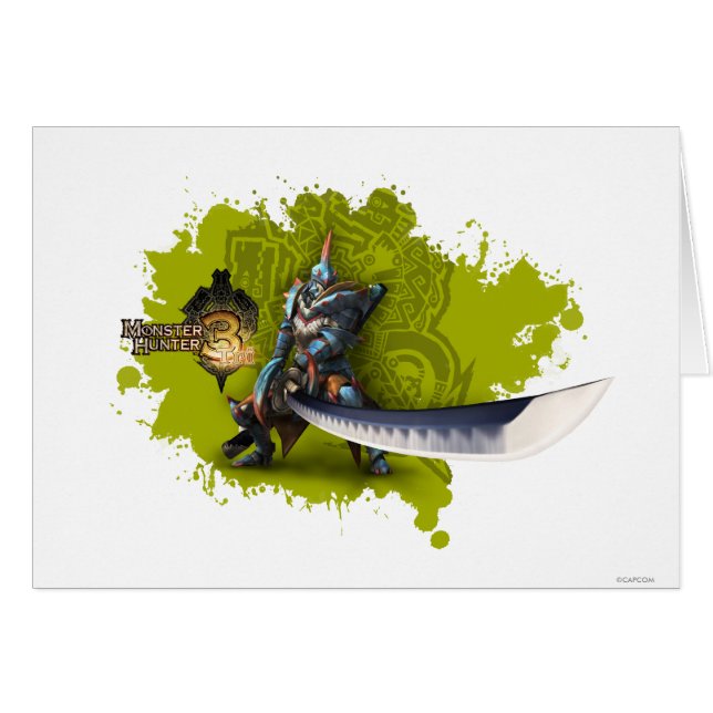 Male hunter with long sword & lagiacrus armour (Front Horizontal)