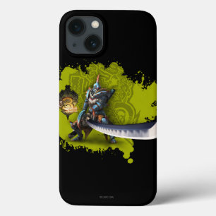 Male hunter with long sword & lagiacrus armour 2 iPhone 13 case
