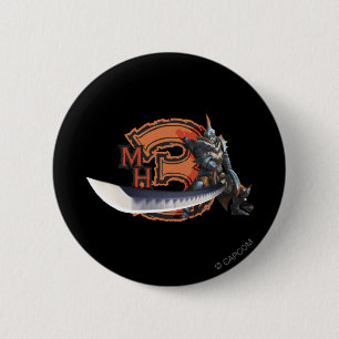 Male hunter with long sword & lagiacrus armour 2 inch round button