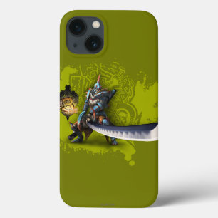 Male hunter with long sword & lagiacrus armour 3 iPhone 13 case
