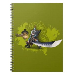 Male hunter with long sword & lagiacrus armour 3 notebook