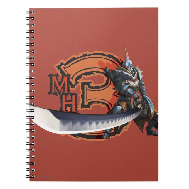 Male hunter with long sword & lagiacrus armour 4 notebook (Front)