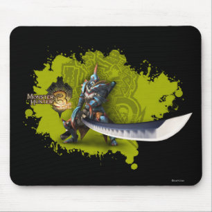 Male hunter with long sword & lagiacrus armour mouse pad