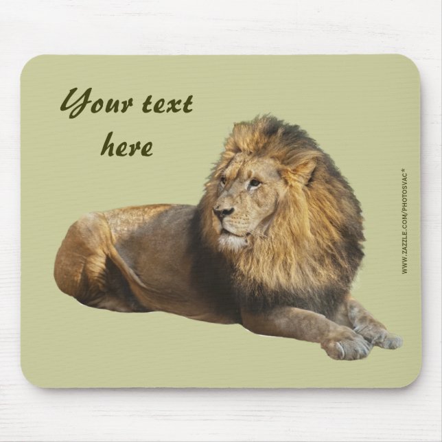 Male Lion Mousepad (Front)