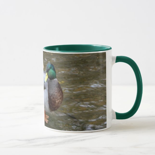 Male Mallard Duck in Clear Creek Mug (Right)