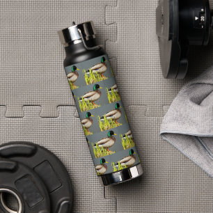 Male Mallard Duck Pattern Water Bottle