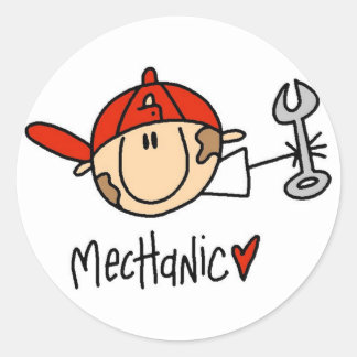 Male Mechanic Stickers