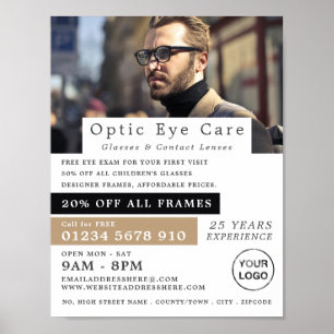 Male Model, Optician, Technical Practitioner Poster