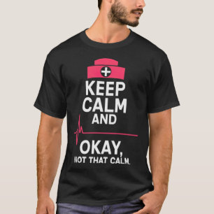 Male Nurse Funny Keep Calm Gift arzt  T-Shirt
