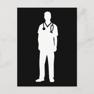 Male nurse postcard