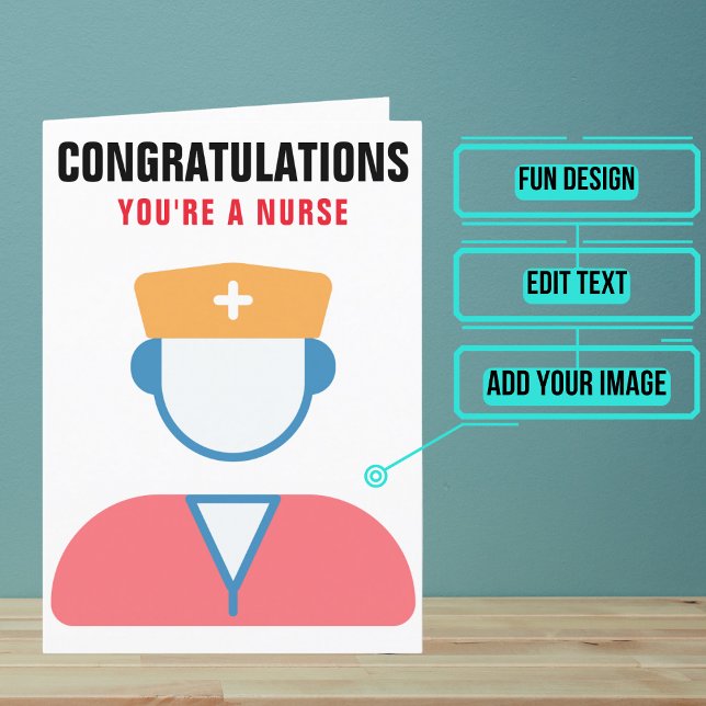 Male or Female Nurse Graduation Congratulations Card (This card that is perfect for a nurse graduate.)