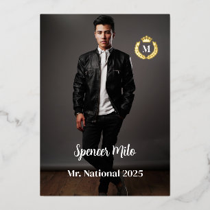 Male Pageant Autograph Card