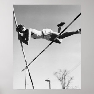 Male Pole Vaulter Poster