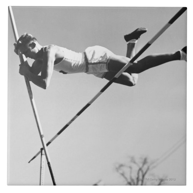 Male Pole Vaulter Tile (Front)