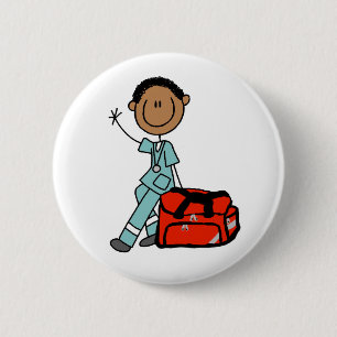 Male Respiratory Therapist Button